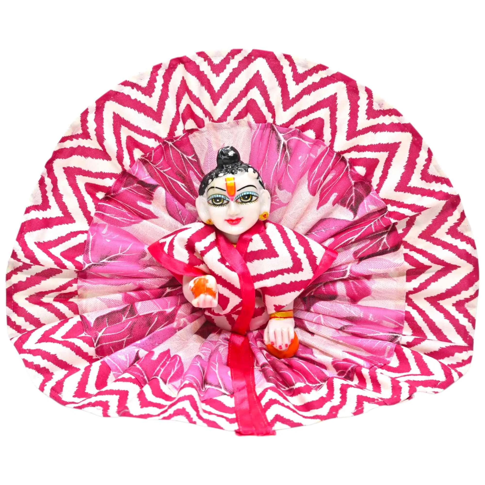 Kashyap G Poshak® Laddu Gopal Cotton Dress | Summer Special Kanha Ji Poshak | Lightweight Fabric Dress | Size 0 to 6