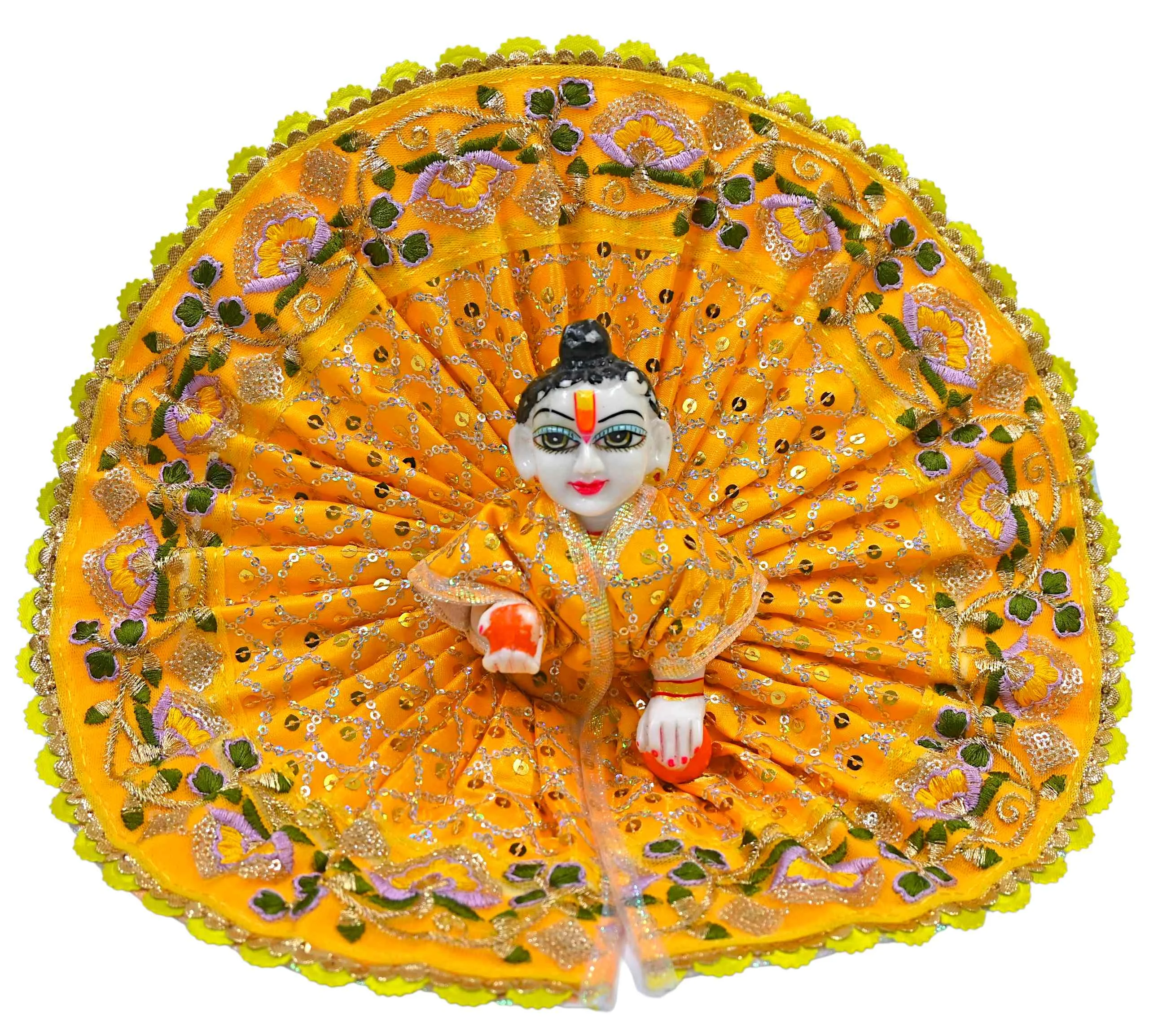Poshak | Designer Silk Dress for Thakur Ji | Bal Gopal Vastra for Janmashtami & Daily Pooja | Available in 6 Elegant Colors (0–6)