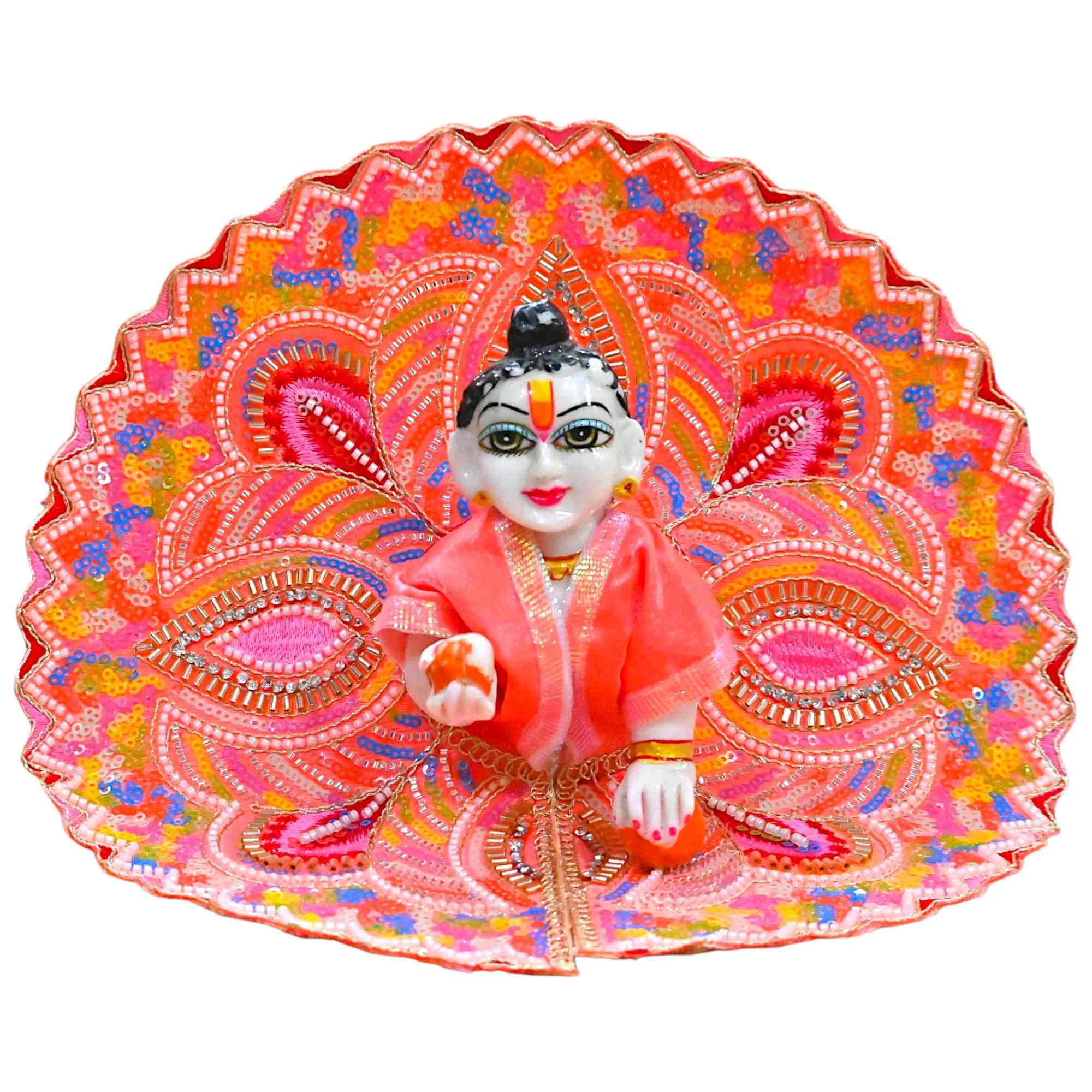 Laddu Gopal Dress for Size 0 to 6 | Heavy Fancy Designer Poshak for Bal Gopal | Janmashtami Special Krishna Ji Dress | Handmade Festival Wear Poshak for Laddu Gopal Ji 