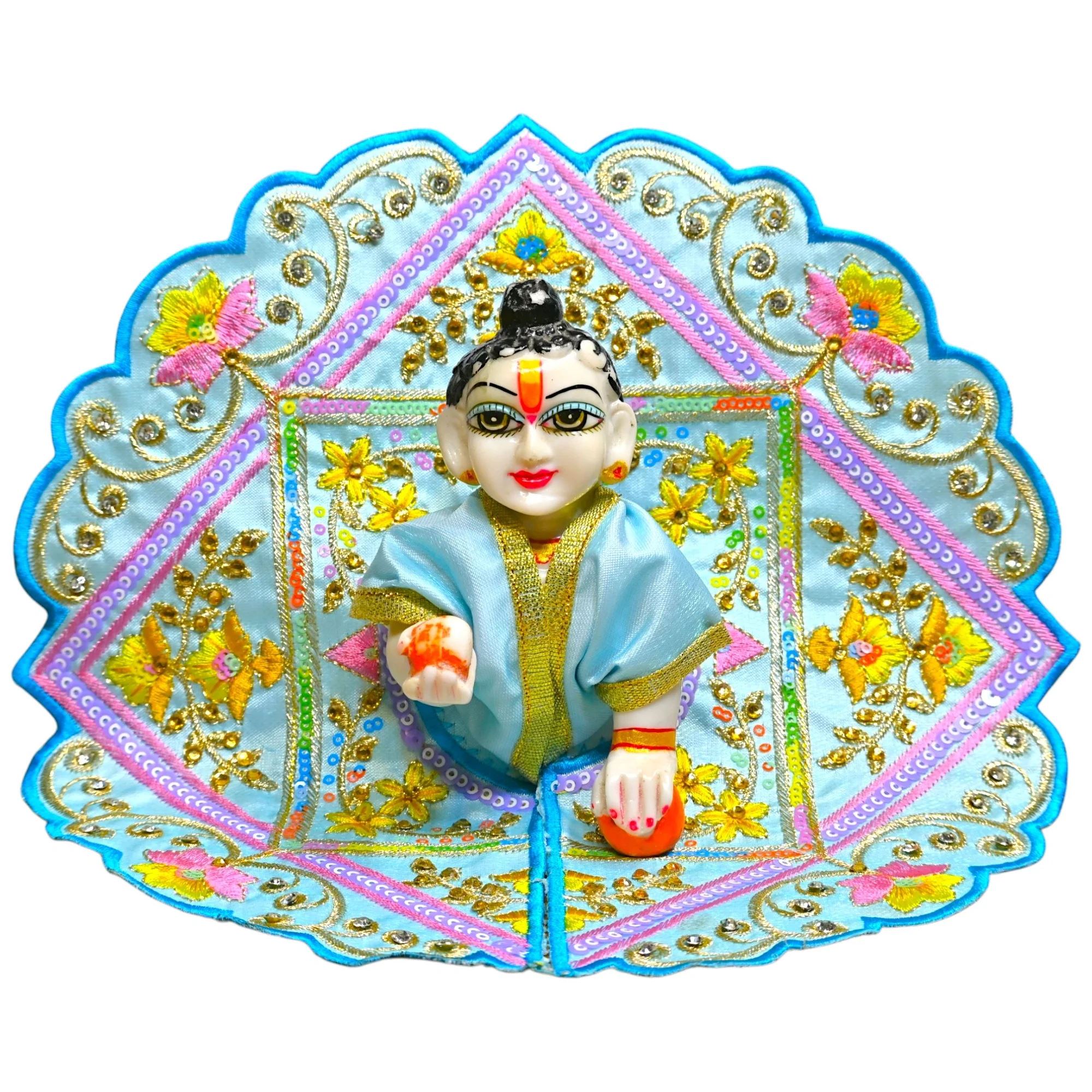 Laddu Gopal Dress Size 0 to 6 | Premium Fancy Krishna Ji Poshak | Handmade Bal Gopal Heavy Designer Dress Janmashtami, Daily Shringar | Thakurji Designer 